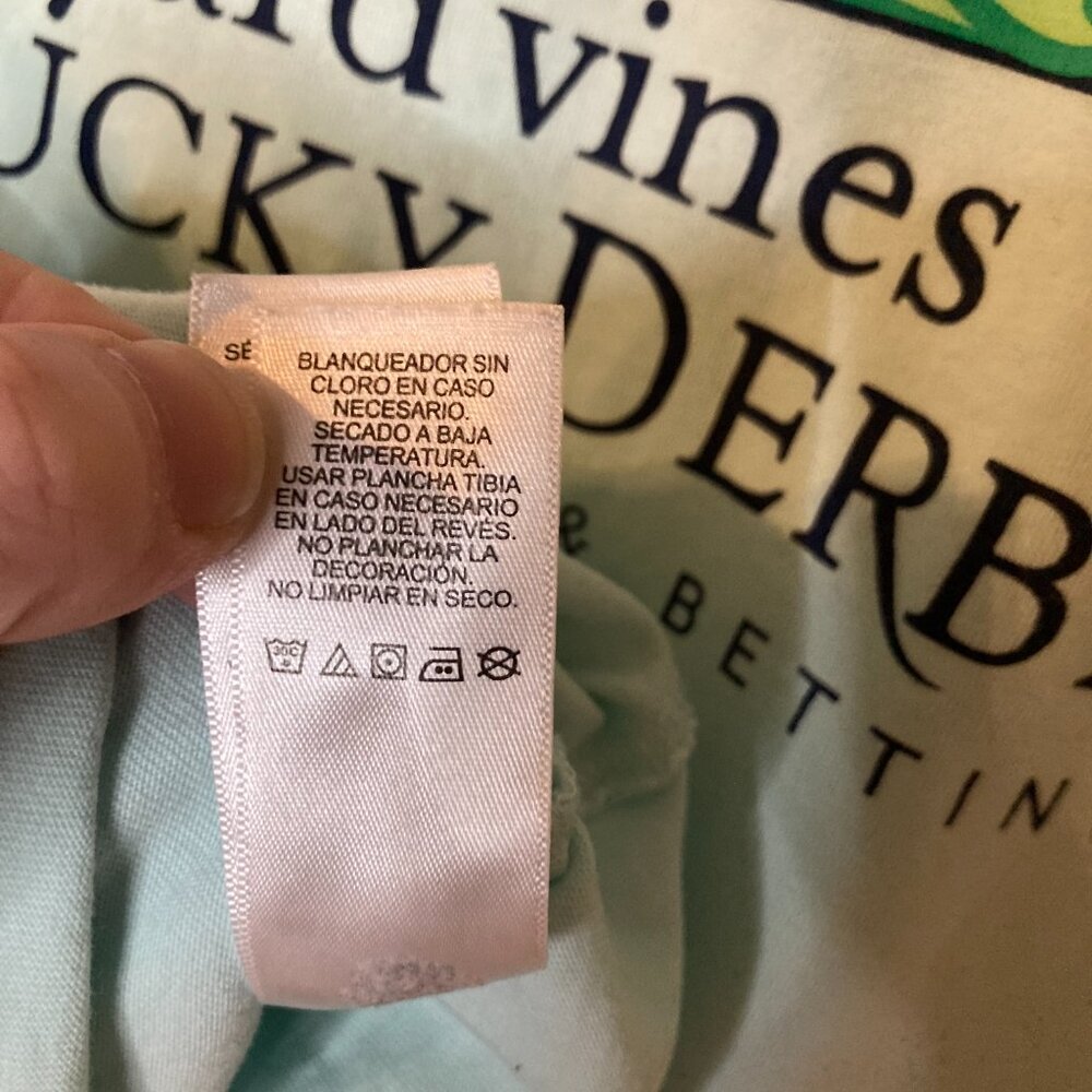 Vineyard Vines Men's Light Blue "Kentucky Derby" Pocket T-Shirt - Size M - Picture 8 of 9